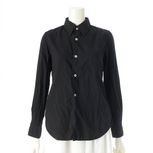 コムデギャルソン AD2021 製品染め レギュラー 長袖シャツ トップス GZ-B007 ブラック XS