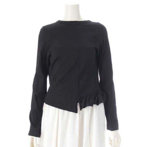 コムデギャルソン AD2004 アルパカ フリル ニット トップス GN-T049 ブラック ‐