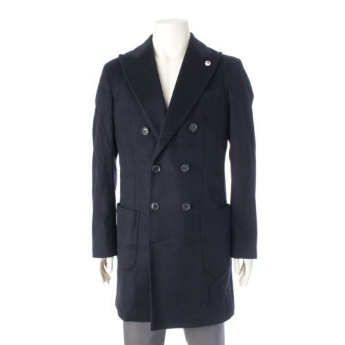 ラルディーニ ウール ダブル コート アウター 7325 ネイビー 50R8
