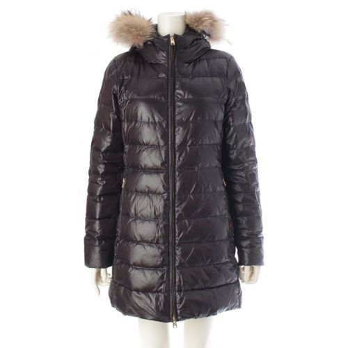 ウールリッチ クローバー ファー ナイロン ダウンジャケット アウター WWOU0419 ブラック S