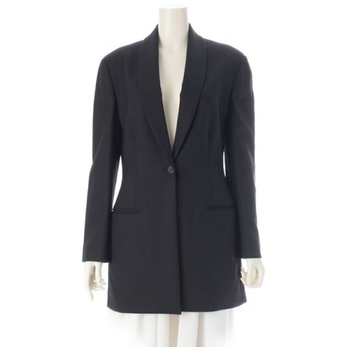 ザロウ ウール ワンボタン テーラードジャケット AQ170 ブラック 6