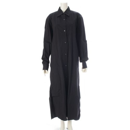 ドリスヴァンノッテン コットン ロングシャツ ワンピース ブラック XS