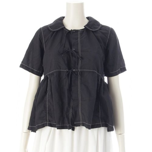 コムデギャルソン コムデギャルソン AD2015 コムコム リボン 半袖 ブラウス トップス RQ-B001 ブラック XS