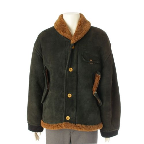 シーピーカンパニー 初期 80-85s マッシモ オスティ ムートン コート ジャケット アウター ブラック