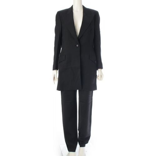 ヴェルサーチェ ヴィンテージ ロング ジャケット パンツセットアップ ブラック 40