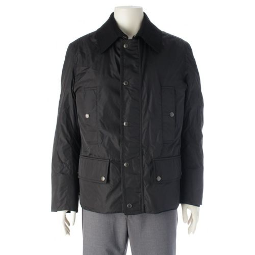 ルイヴィトン ナイロン ウール ライナー付き ダブルジップ ブルゾン ジャケット アウター ブラック 46