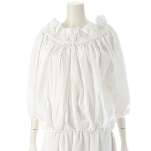 cygne シーニュ フリルギャザー オフショル ブラウス トップス ホワイト