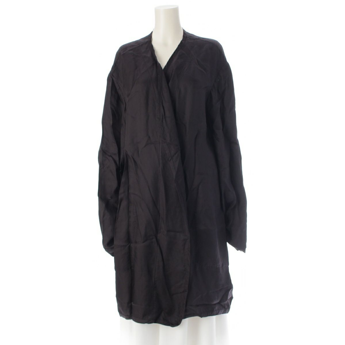 ブラックコムデギャルソン キュプラ レーヨン バック刺繍 スーベニア コート 羽織 1G-C006 ブラック XL