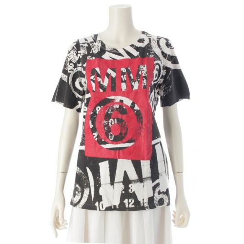 マルタンマルジェラ 06SS コットン ここのえ期 初期6 総柄 グラフィック 半袖Ｔシャツ トップス マルチカラー XL