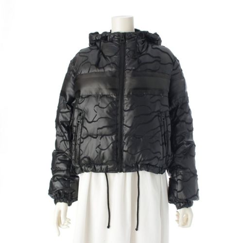 ディオール 21AW クロップド 中綿 フード パファー ジャケット 147C21A2968 ブラック XS