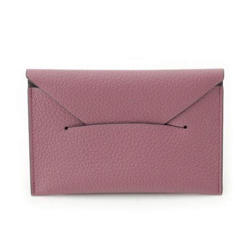 モワナ エンベロップ レザー カードケース パープル