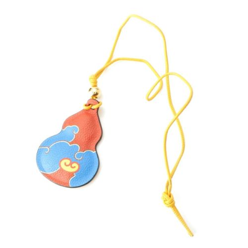 モワナ レザー ヒョウタン バッグ チャーム マルチカラー