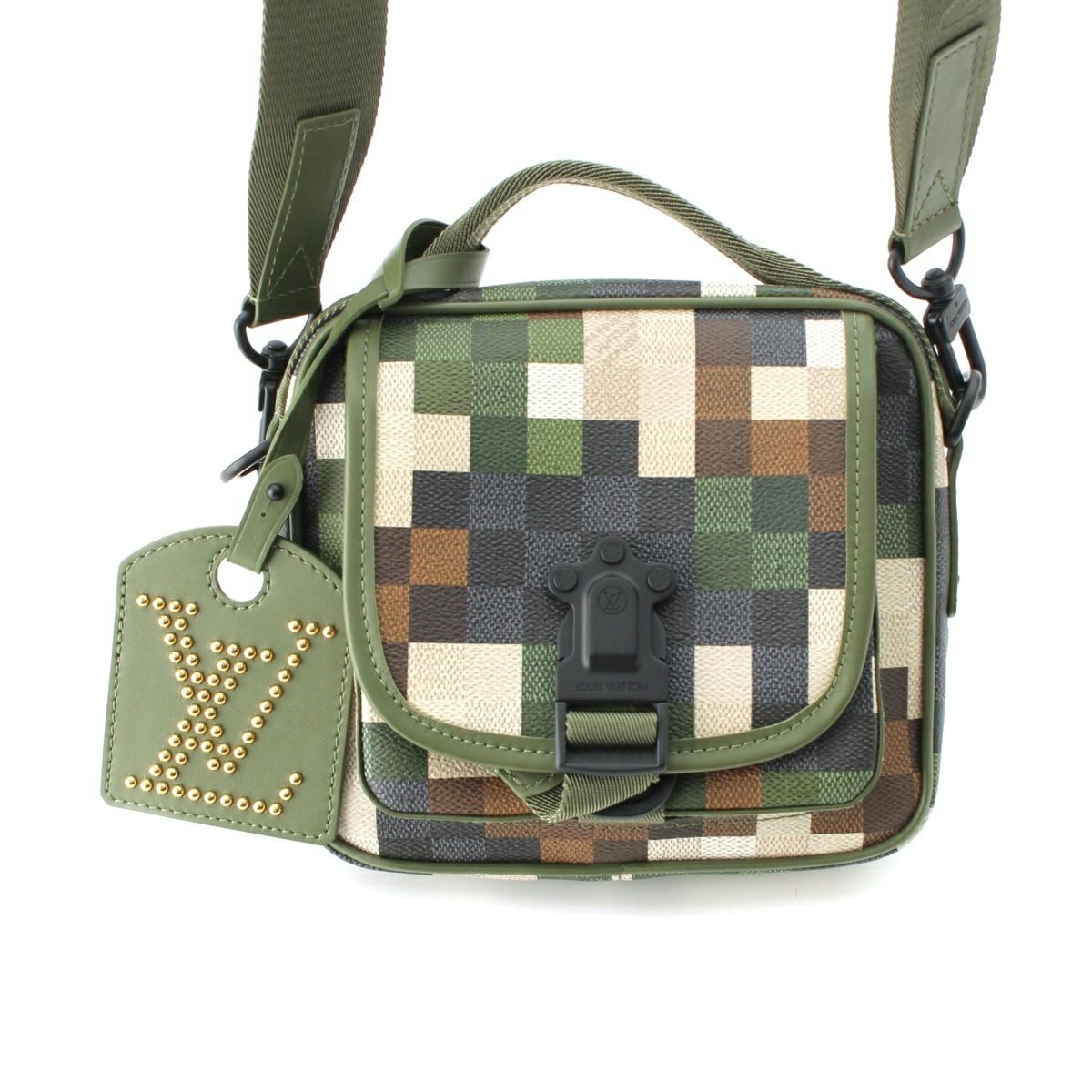 ルイヴィトン ダモフラージュ クエスト メッセンジャー 2way ショルダーバッグ M24450 グリーン
