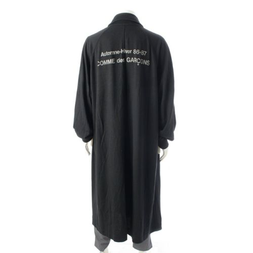 コムデギャルソン 86AW 86-87AUTUMN-HIVER オリジナル スタッフ コート アウター ブラック M