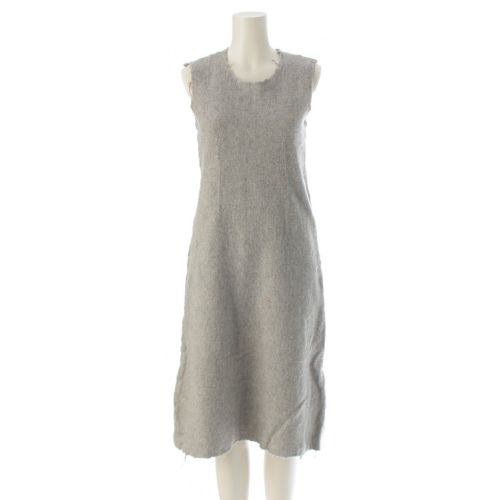 コムデギャルソン 94AW AD1994 縮絨 ウール ロング ワンピース ノースリーブ GO-04007S グレー S