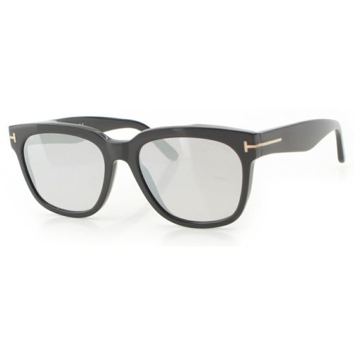 トムフォード ミラーコートレンズ ウェリントン サングラス アイウェア TF714 ブラック 55□18