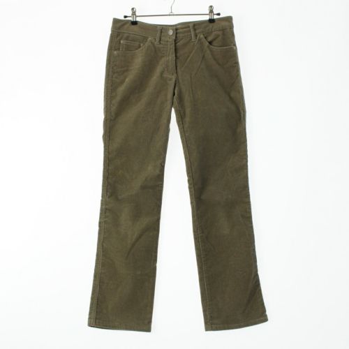 ステラマッカートニー コットン ボトムス コーデュロイ スタッズ ブーツカット パンツ カーキ 40