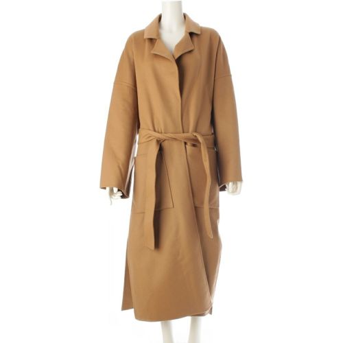 ロエベ ウール カシミヤ オーバーサイズ ガウン コート ブラウン S