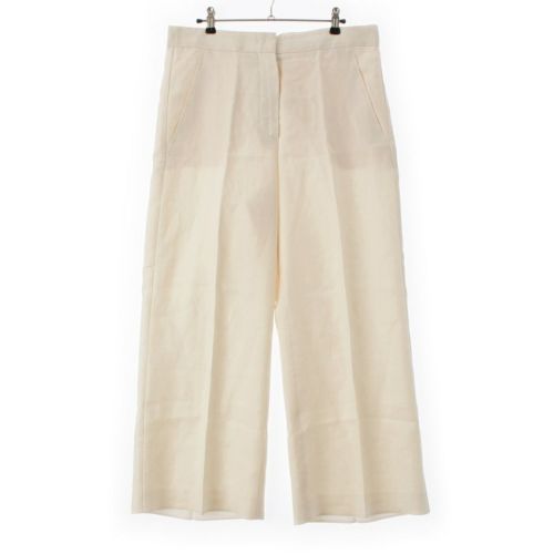 マックスマーラ 24年 HANGAR リネン パンツ ボトムス 111311026 ホワイト 44