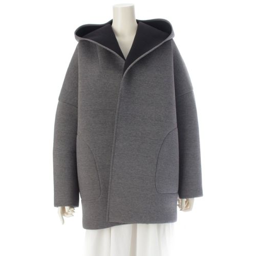 エブール ボンディング フーデッド コート アウター 3010400212 グレー 36