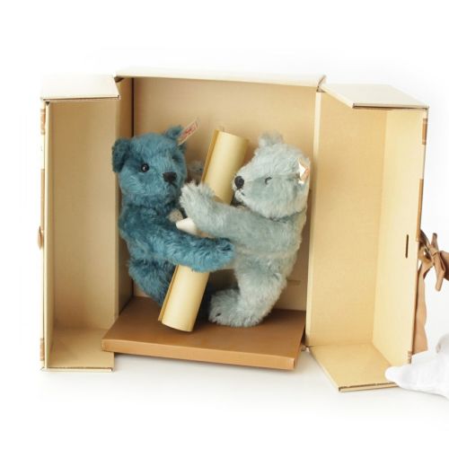 シュタイフ フォーエバーフレンズ テディベア ぬいぐるみ ペアセット おもちゃ・玩具 665059 ブルー系