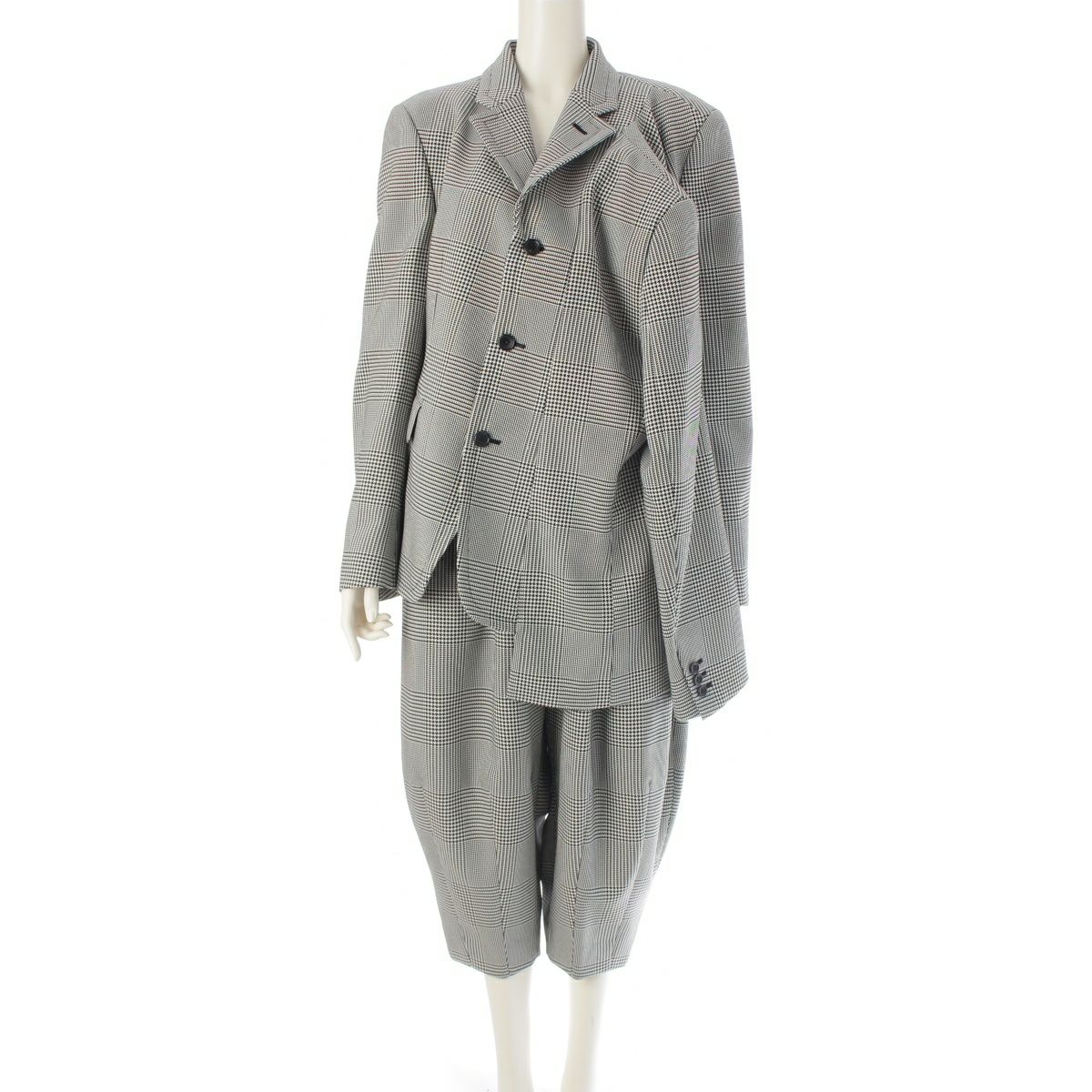 コムデギャルソン 24AW 4本袖 千鳥 ジャケット サルエル パンツ