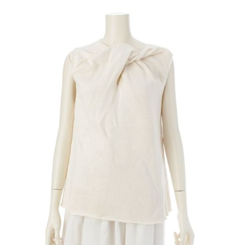 ジルサンダー ノースリーブ ニット トップス JSWS751308 ベージュ 36