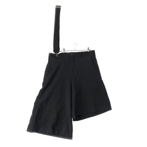 コムデギャルソン 21SS AD2020 サスペンダー アシンメトリー ハーフパンツ ショート パンツ ボトムス PG-P055 ブラック M