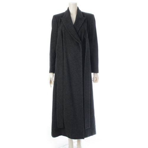 ジャンポールゴルチエ クラシック classique ウール ベルトデザイン スーパーロング コート アウター グレー 40