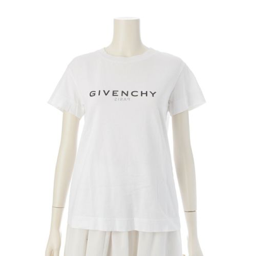 ジバンシー コットン ロゴ Tシャツ カットソー トップス BW707Y3Z6P ホワイト S