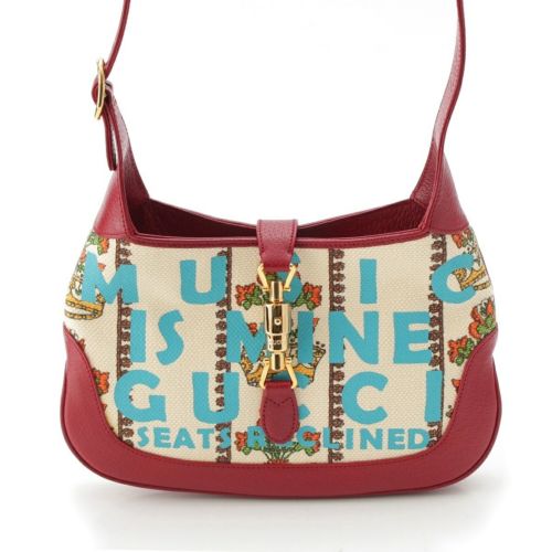 グッチ レザー ジャッキー 1961 2way ハンドバッグ 636706 ボルドー