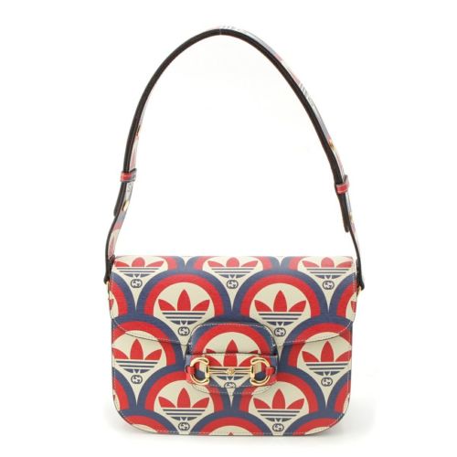 グッチ アディダス レザー 1955 ショルダーバッグ 602204 マルチカラー