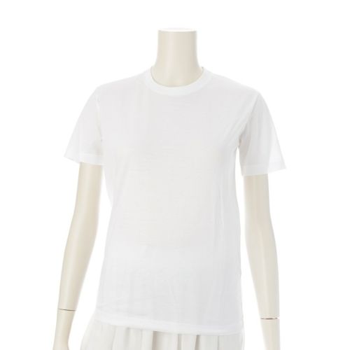 プラダ 21年 トライアングル ロゴ Tシャツ カットソー 半袖 35570 ホワイト XS