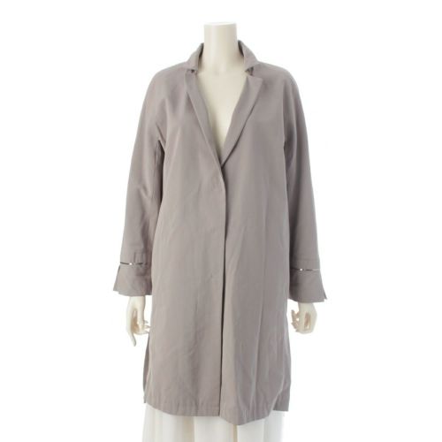 ヘルノ ナイロン スパンコール チェスター コート CA0219D-12013 グレー 40