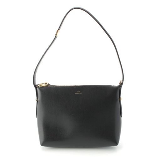 TOTEME トーテム ベベルレザー リストレット ハンドバッグ ブラック