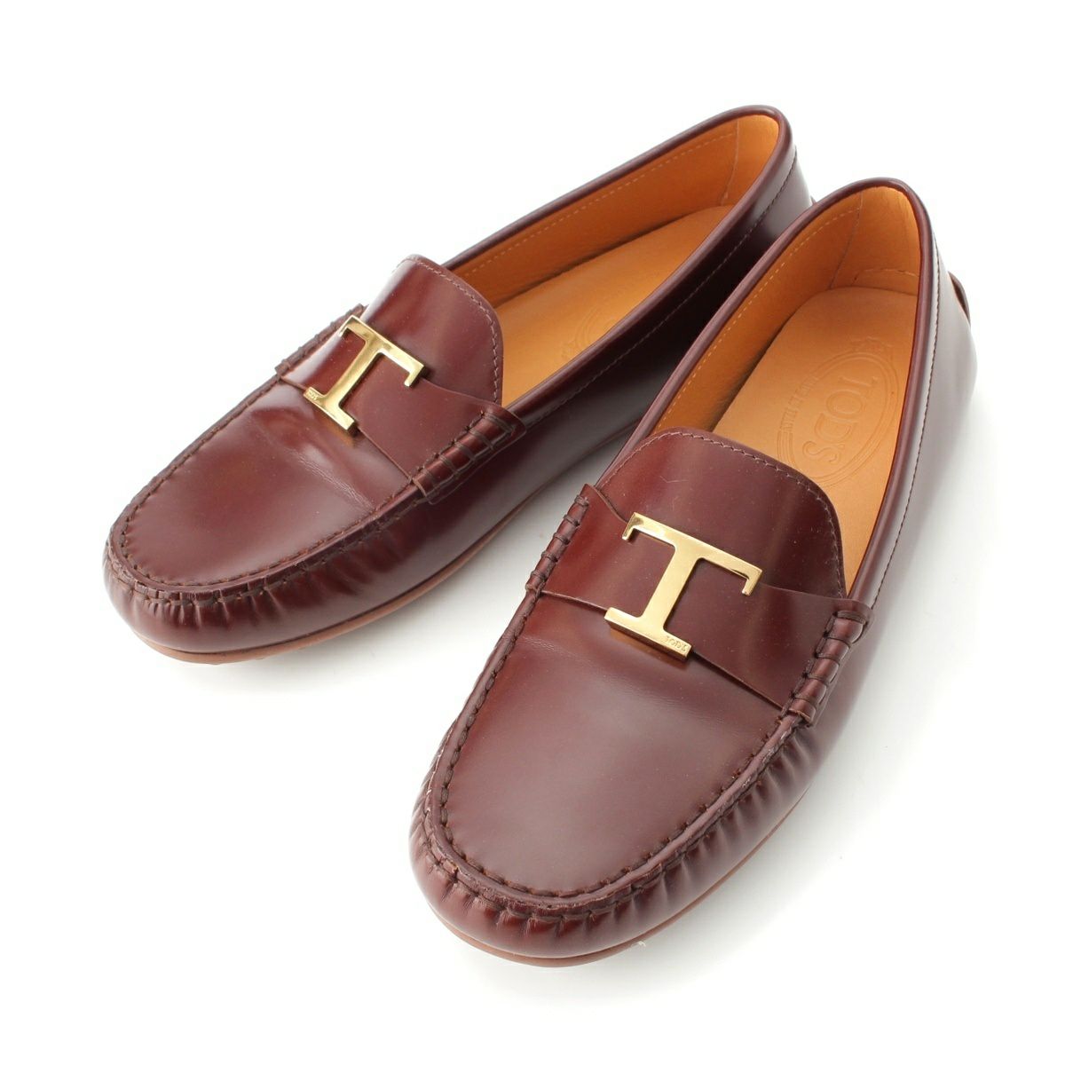 トッズ シティ ゴンミーニ Tタイムレス モカシン ローファー XXW10L0IZ00U14S202 ブラウン 38.5