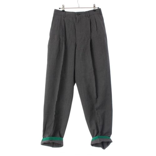 コムデギャルソンオム AD1996 ウール 裾デザイン パンツ ボトムス HJ-10010S グレー S