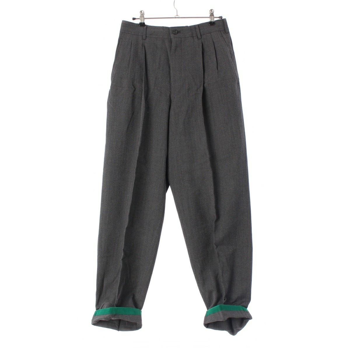 コムデギャルソンオム AD1996 ウール 裾デザイン パンツ ボトムス HJ-10010S グレー S