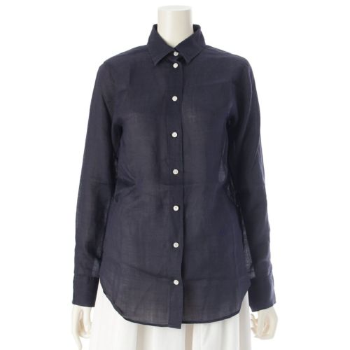 マディソンブルー レーヨン 長袖シャツ トップス MB999-5107 ネイビー M(02)