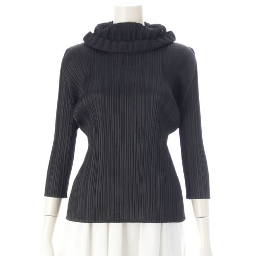 プリーツプリーズ イッセイミヤケ タートルネック トップス PP81-JK582 ブラック 4