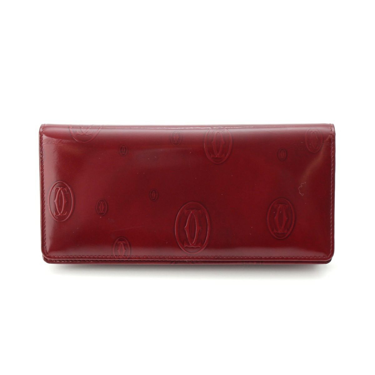 カルティエ ハッピーバースデー 長財布 二つ折り財布 ウォレット ボルドー