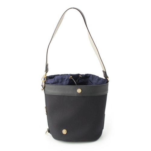 エーディーエムジェイ アクセソワ ドゥ マドモワゼル イアリアンファブリックバケット トート ショルダーバッグ ブラック S