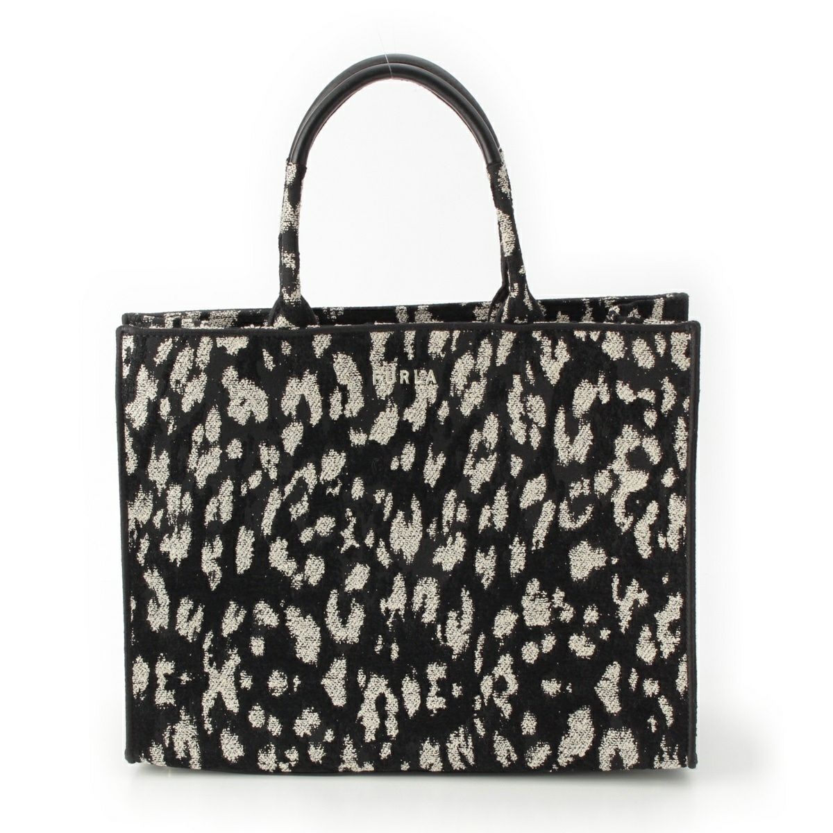 フルラ キャンバス オポチュニティ トートバッグ ブラック ホワイト