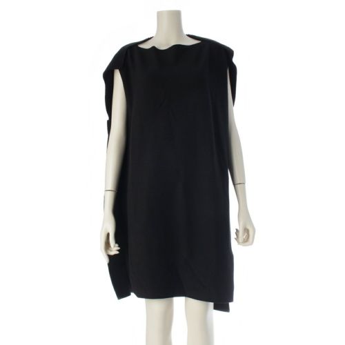 イッセイミヤケ ナイロン×コットン A-POC INSIDE 平面 一枚布 変形 ワンピース IM72KT702 ブラック 2