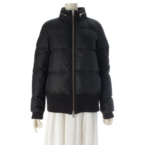 エムエムシックス 2015 ナイロン メゾンマルジェラ フーデッド ダウンジャケット ブルゾン アウター S32AM0020 ブラック 40