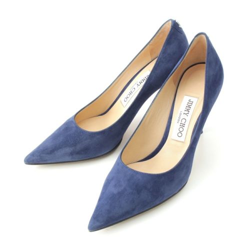 ジミーチュウ LOVE85 スエード パンプス ブルー 36 1/2