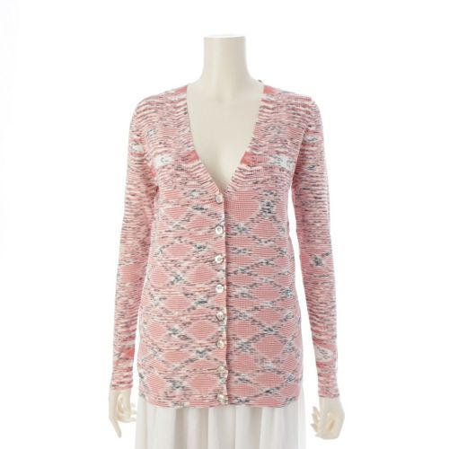 ミッソーニ コットン 総柄 カーディガン レッド系 46