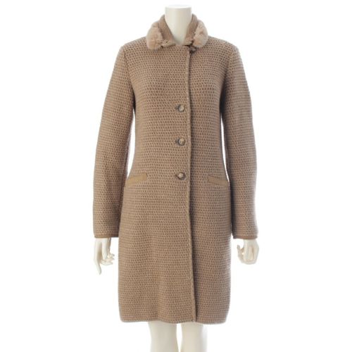 ロロピアーナ カシミヤ ニット コート アウター FAE1432 ベージュ 38