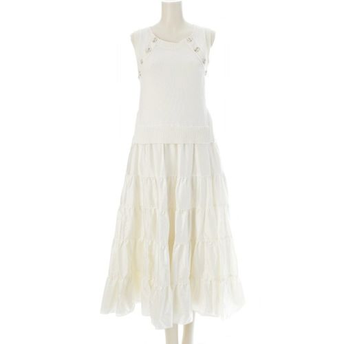 アディアム Tabi Knit Dress タビニットドレス ワンピース 43416 ホワイト XS