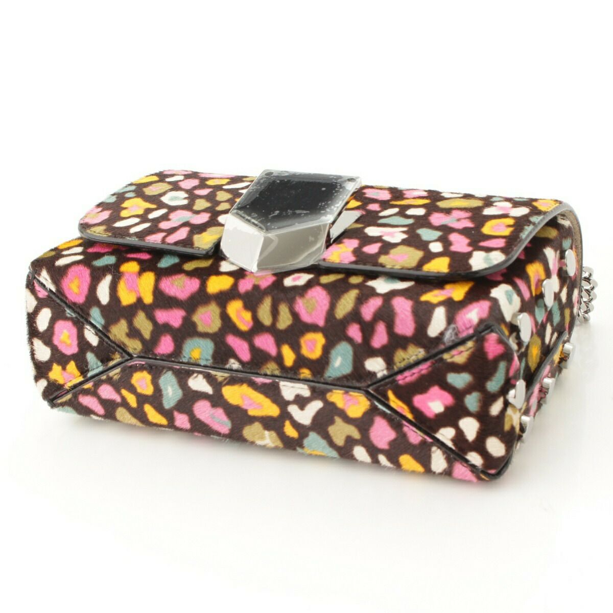 ジミーチュウ(Jimmy Choo) Lockett ハラコ チェーン ショルダー
